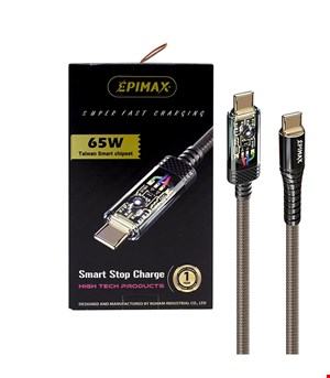 کابل دوسر تایپ سی هوشمند EPIMAX مدل EC-133